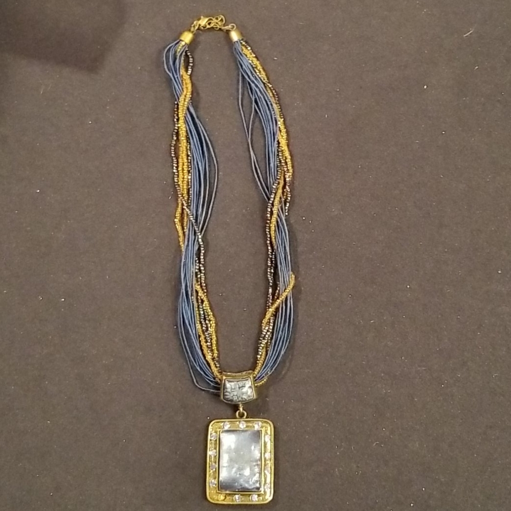 Beautiful blue stone necklace